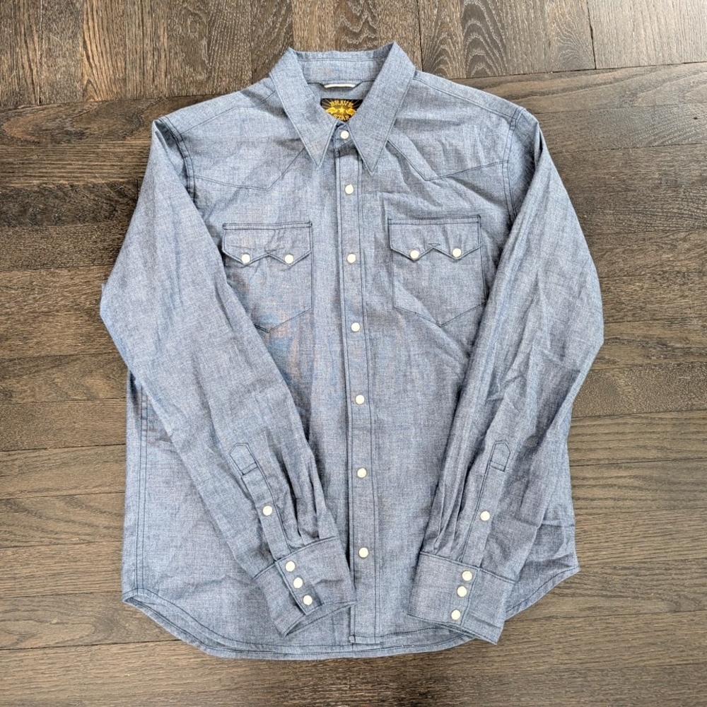 Brave Star Selvedge chambray selvedge western shirt